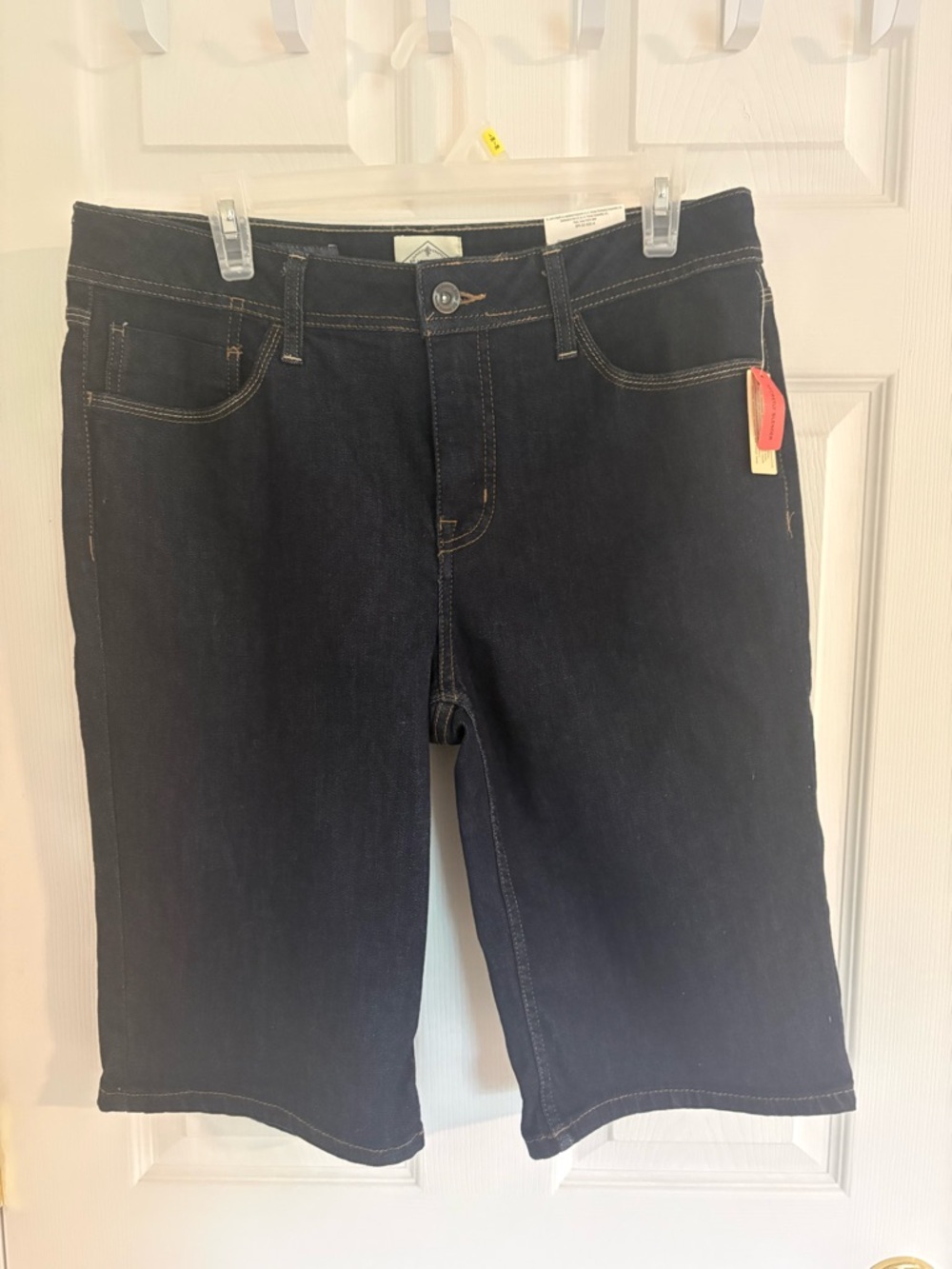 St. John's Bay Dark Blue Denim Bermuda Shorts